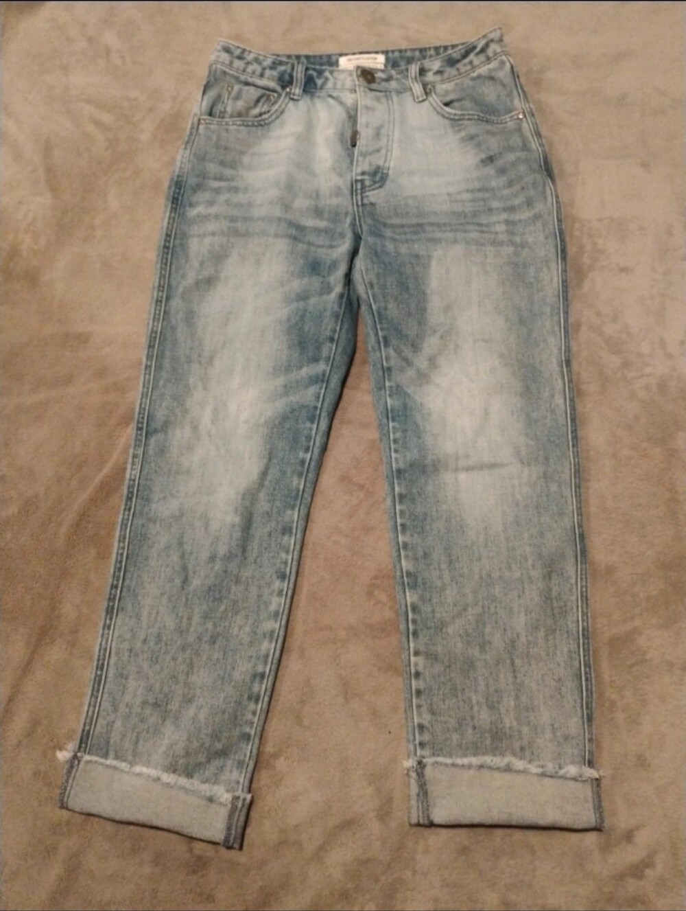 One Teaspoon Light Wash Relaxed Boyfriend Jeans - Size 26
